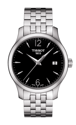 Tissot Tradition Lady Stainless Steel / Black / Bracelet